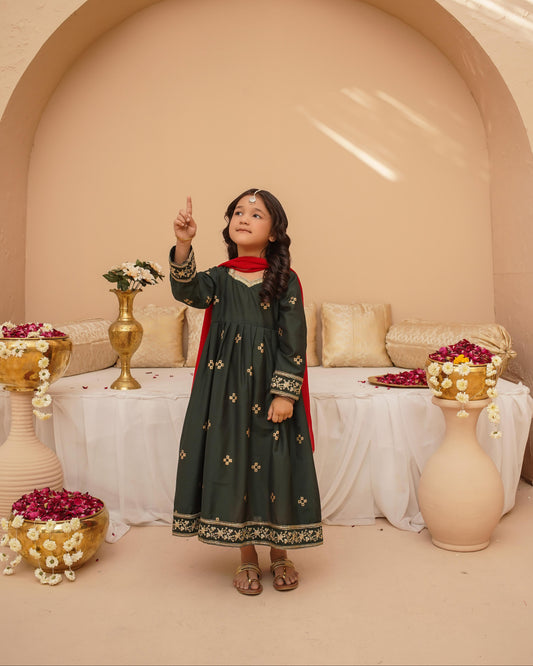 Emarald Aura Frock - Girl